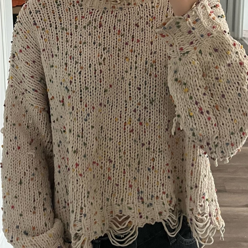 Multicolor Speckled Women's Sweater